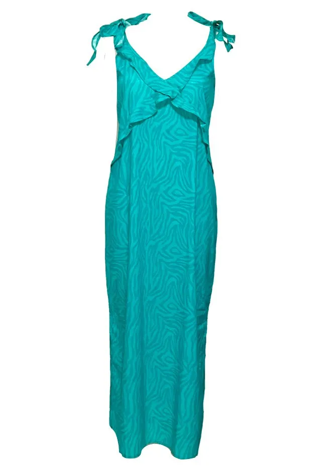 Aqua Designer Cotton Sun Dress