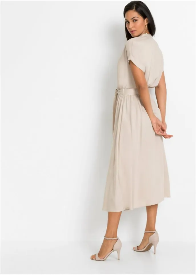 Bodyflirt shirt-dress, beige