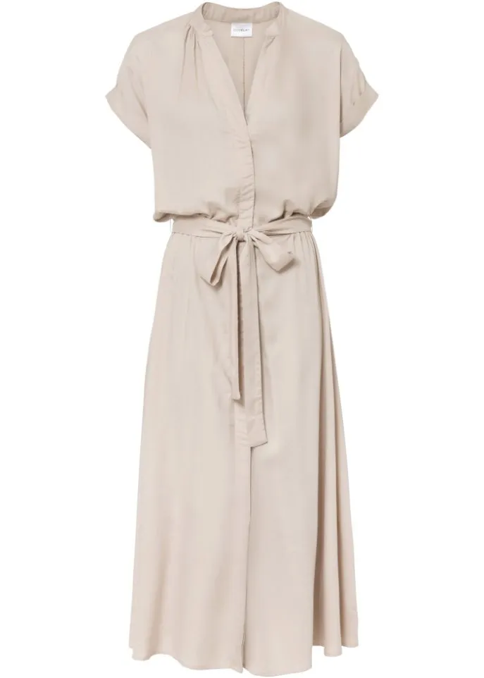 Bodyflirt shirt-dress, beige