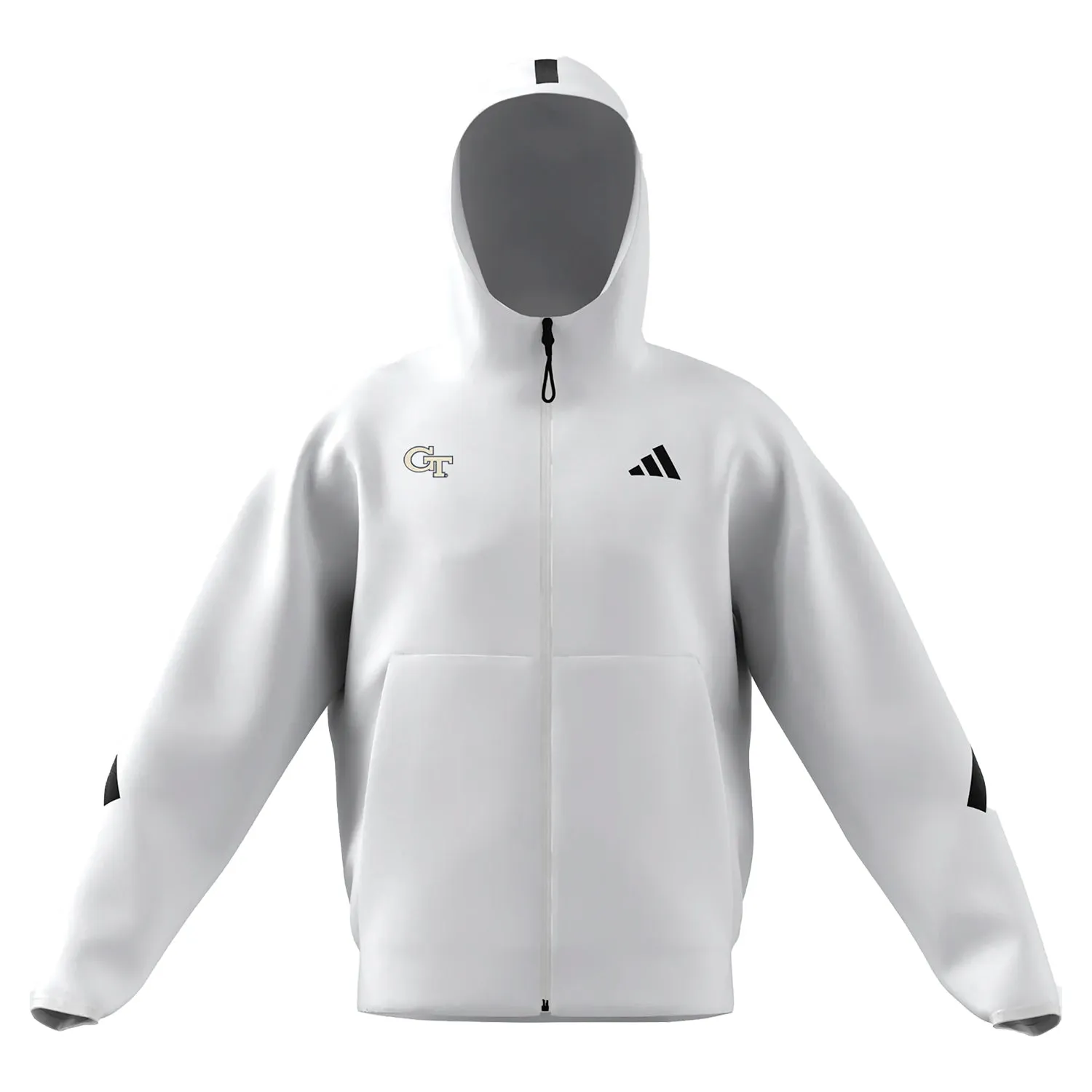 Georgia Tech Yellow Jackets Adidas Z.N.E Full Zip White Jacket