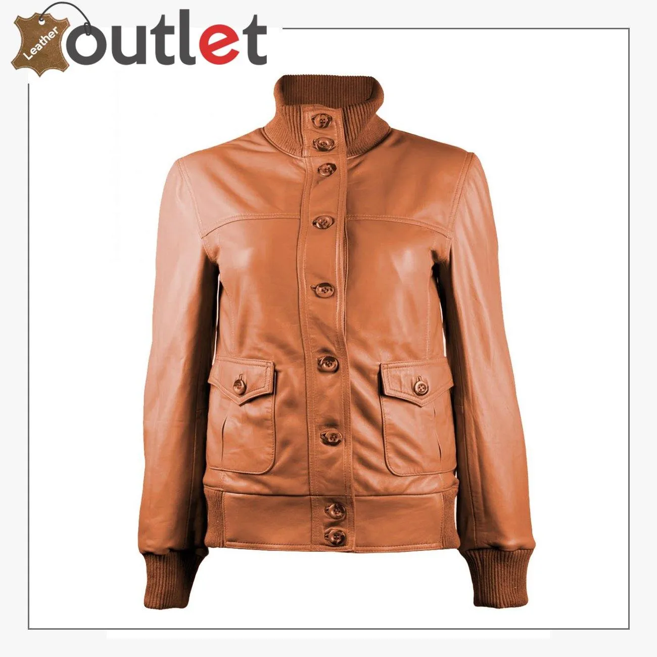 Gusty Grey Bomber Womens Leather Jacket