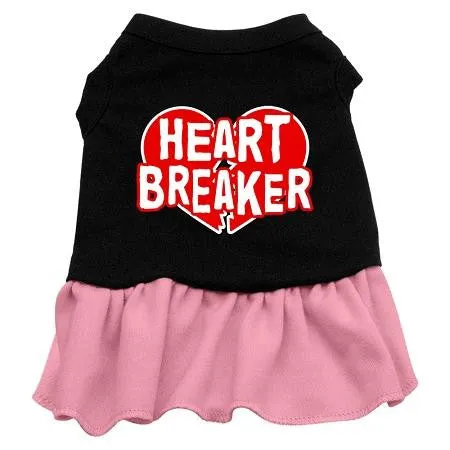 Heart Breaker Dresses Black with Pink XS (8)