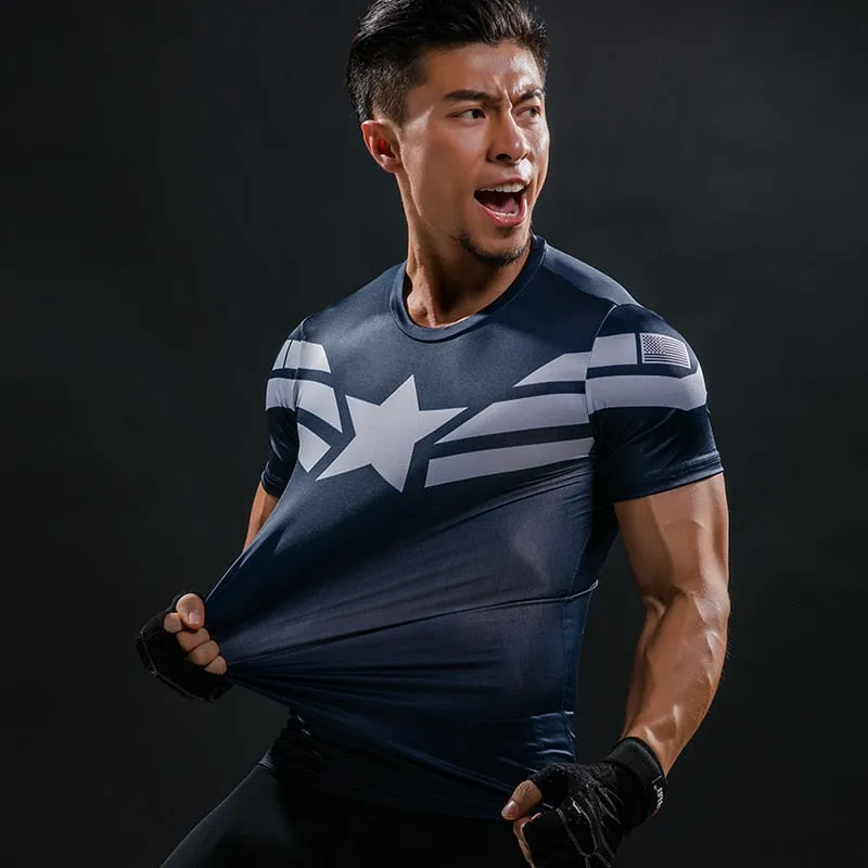 Hero Compression Shirt - Captain America