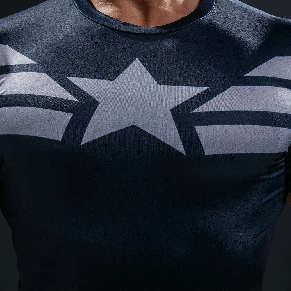 Hero Compression Shirt - Captain America