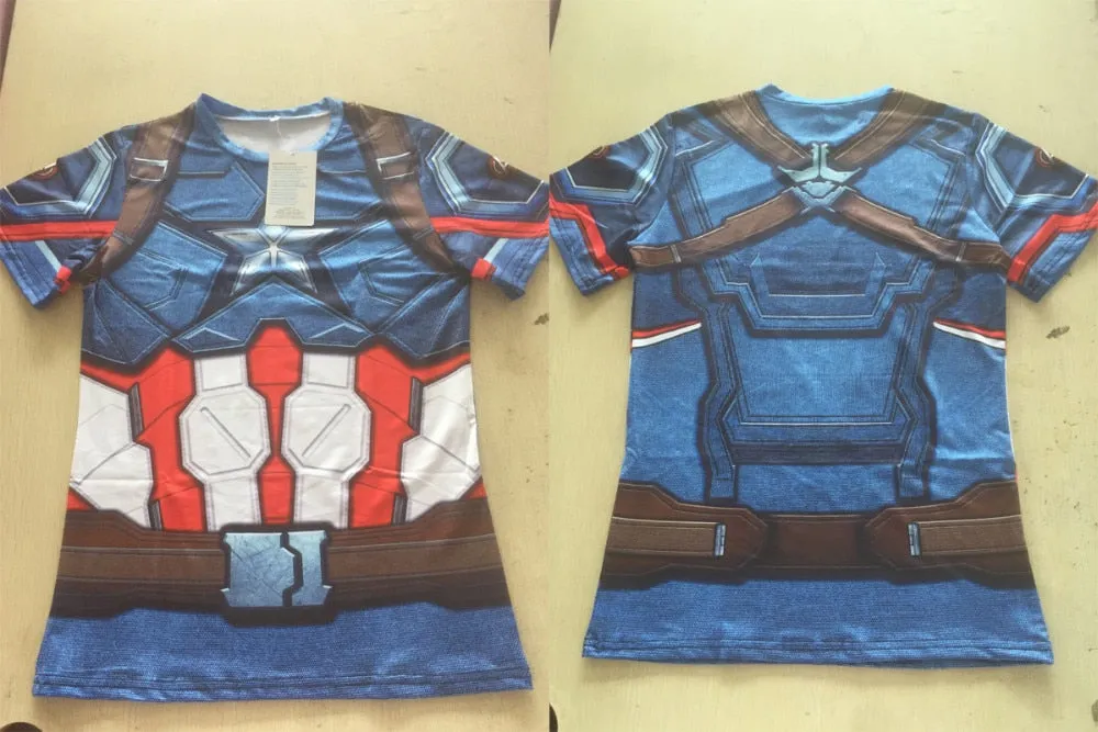 Hero Compression Shirt - Captain America