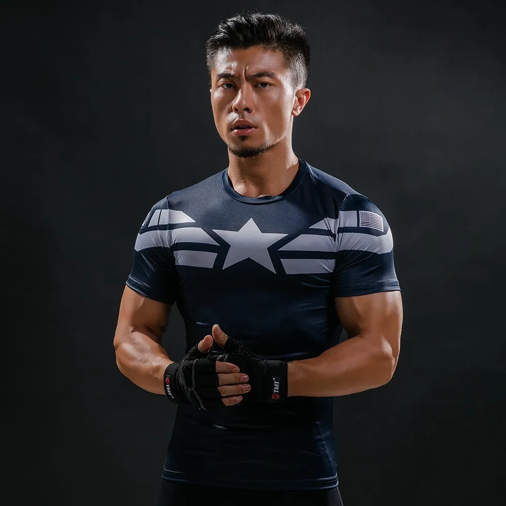 Hero Compression Shirt - Captain America