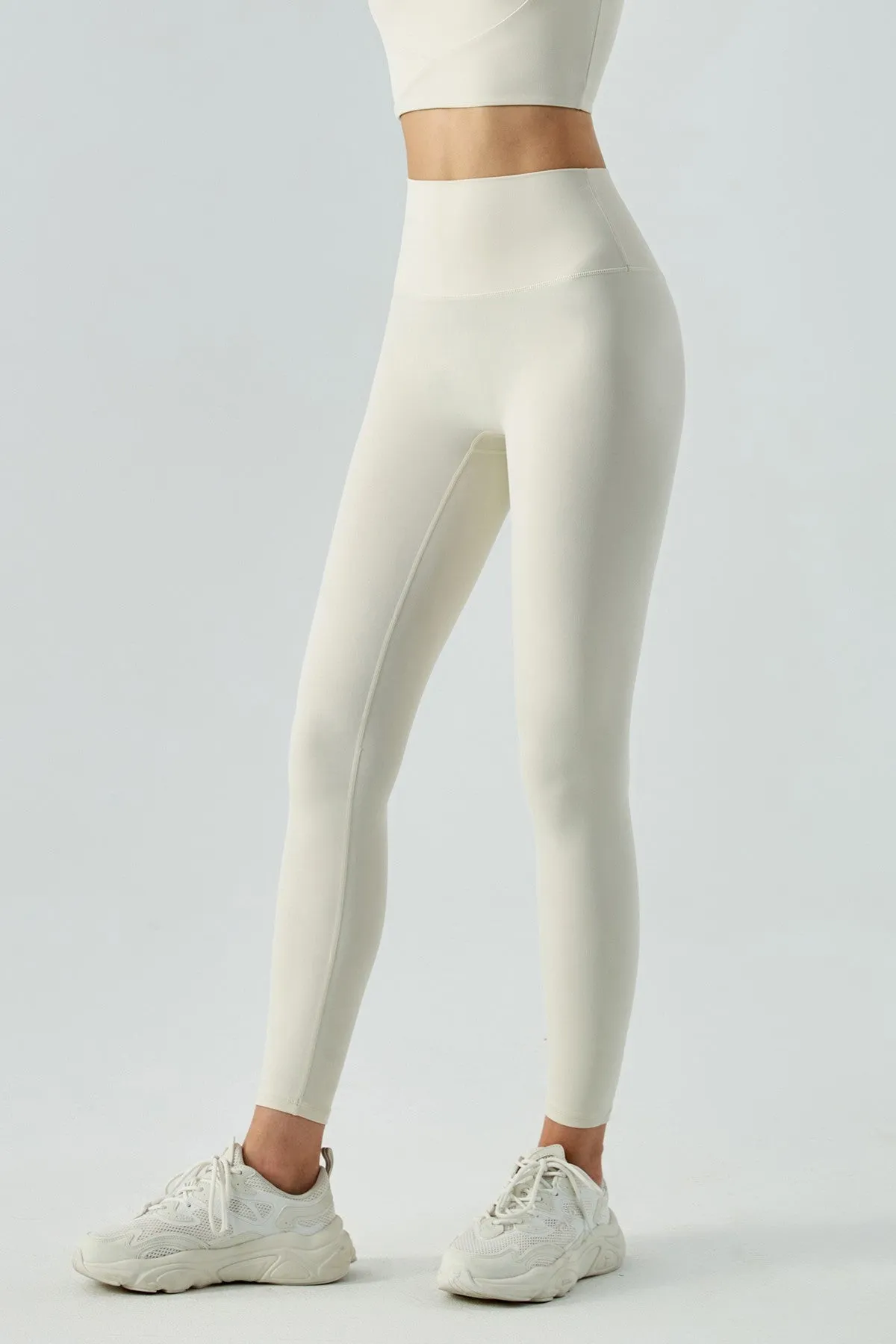 High-Rise No Front Seam Leggings