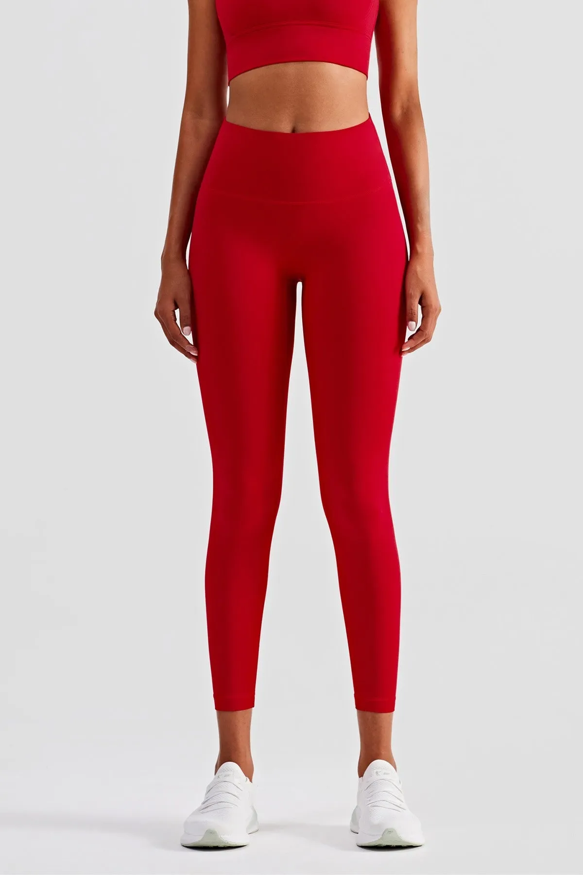 High-Rise No Front Seam Leggings