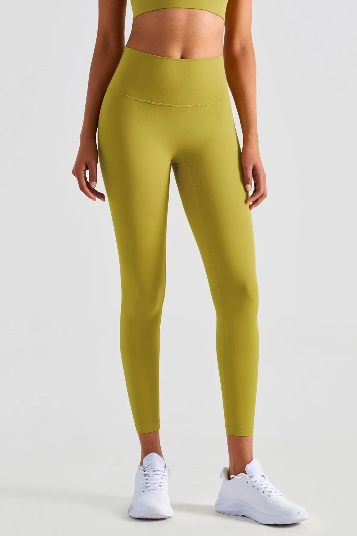 High-Rise No Front Seam Leggings