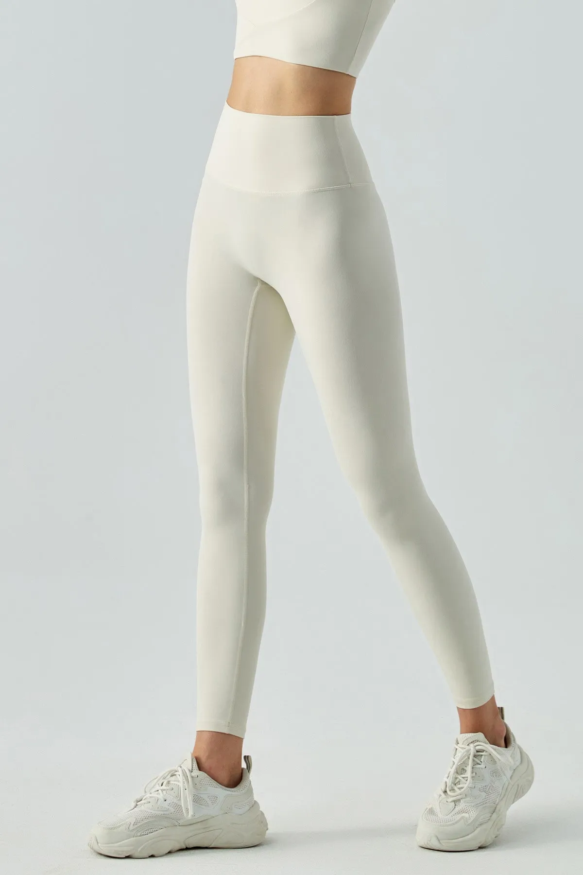 High-Rise No Front Seam Leggings