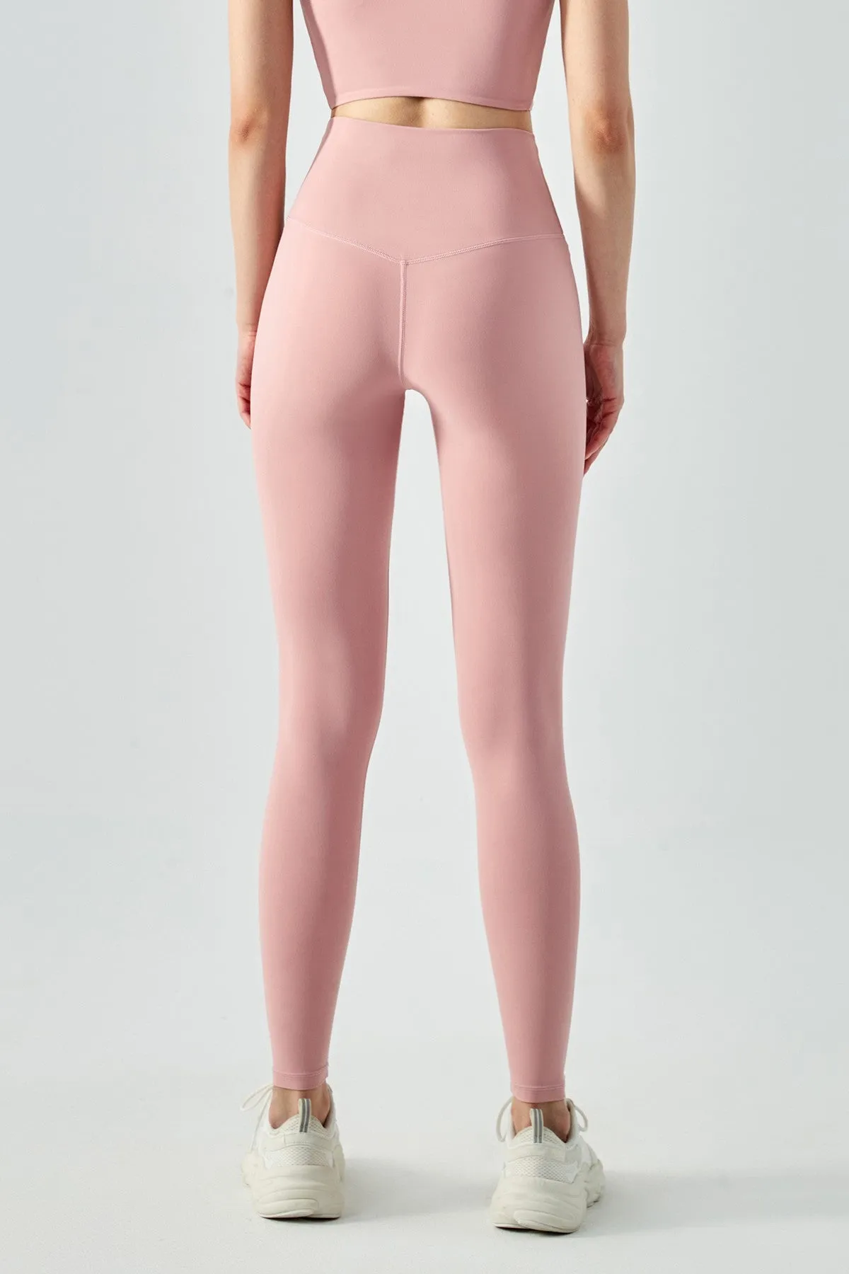 High-Rise No Front Seam Leggings