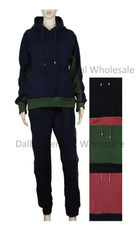 Ladies Fleece Lining Casual Jogger Set Wholesale