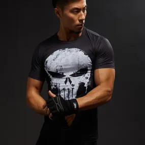 Men 3D Printed Skull Skeleton T-shirts