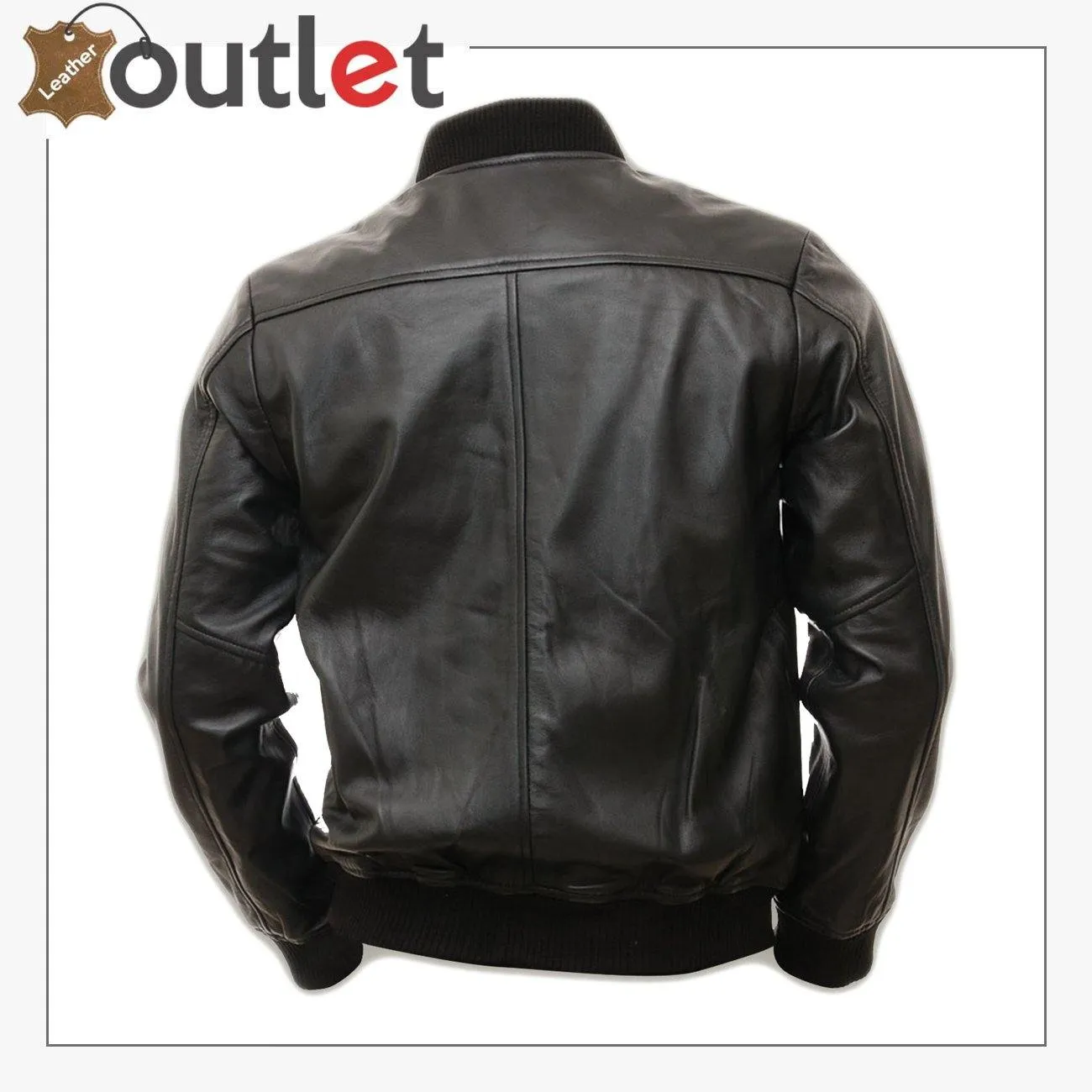 Men Pitch Black Bomber Jacket