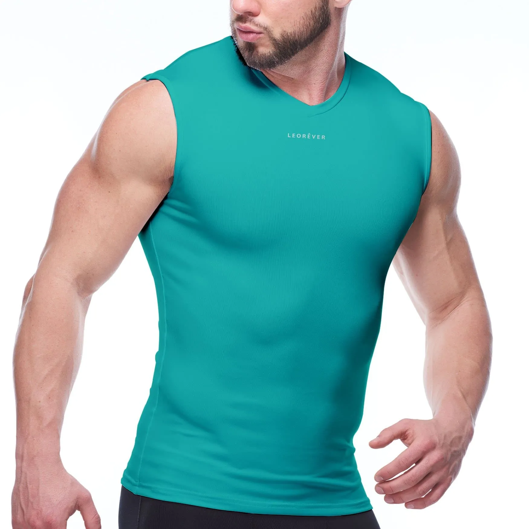 Mens Sleeveless Balanced Compression Shirt