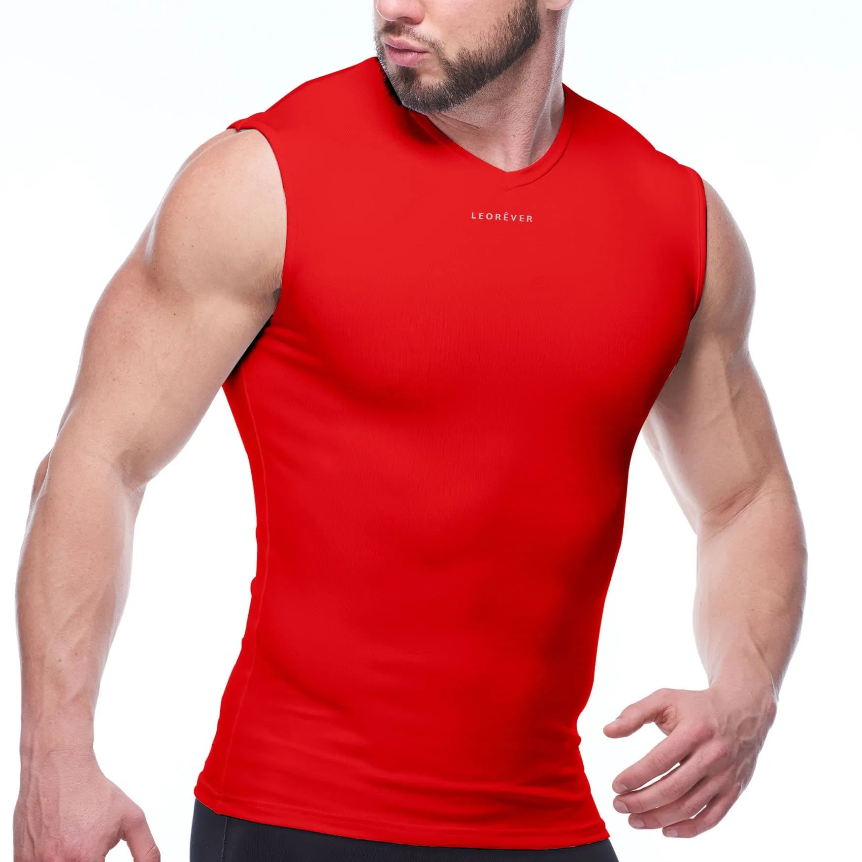 Mens Sleeveless Balanced Compression Shirt