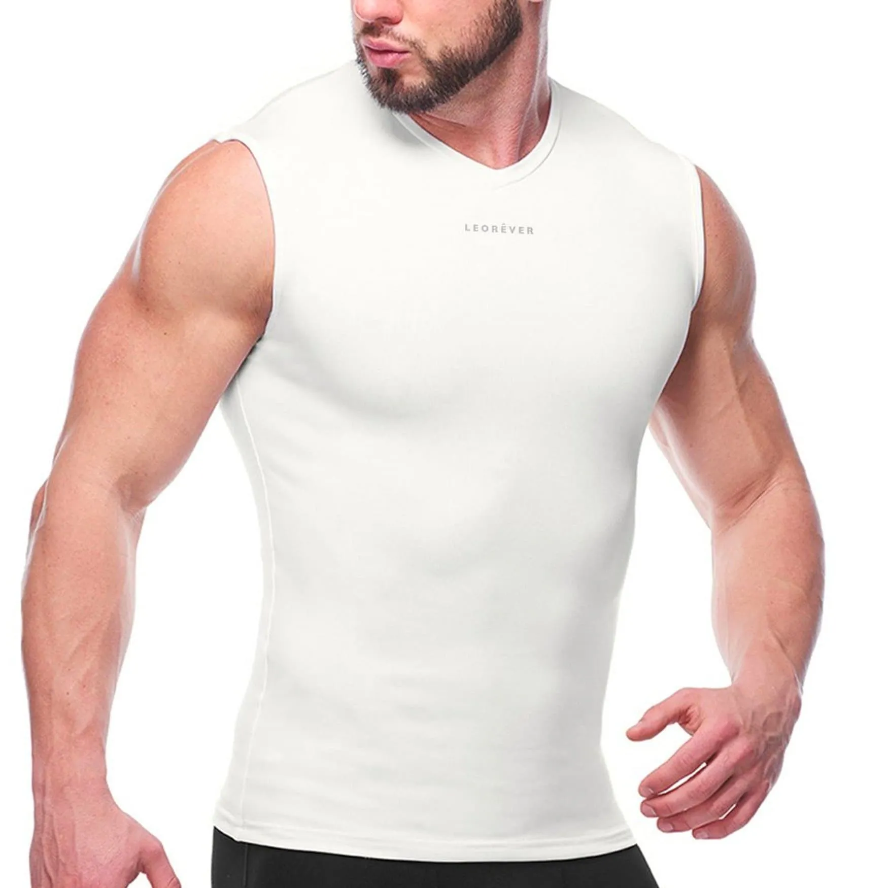 Mens Sleeveless Balanced Compression Shirt