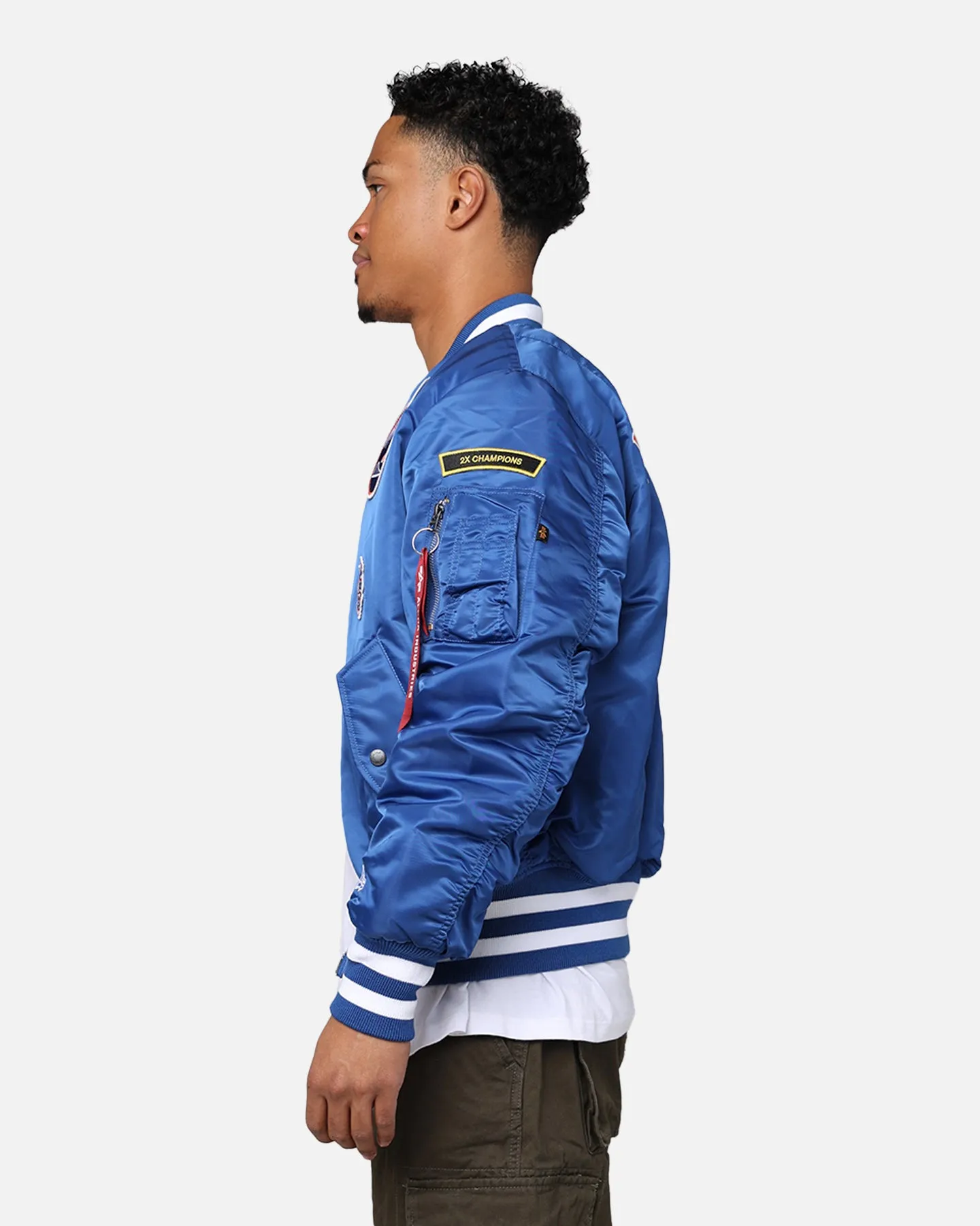 New Era X Alpha Series X MLB New York Mets MA-1 Bomber Jacket Royal