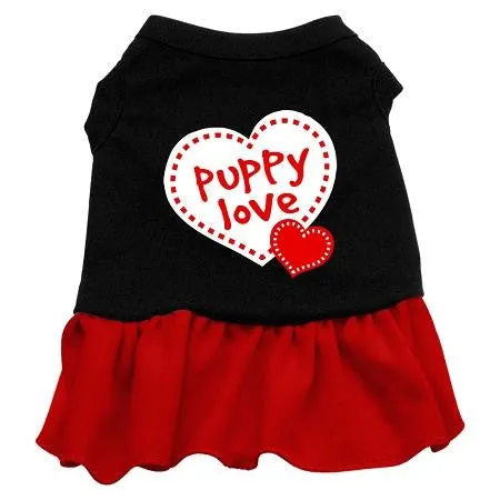 Puppy Love Dresses Black with Red XS (8)