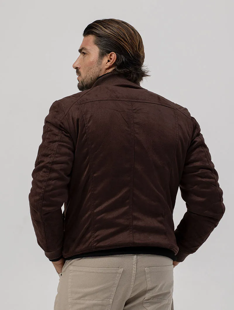 TIKUS BOMBER JACKET IN BROWN