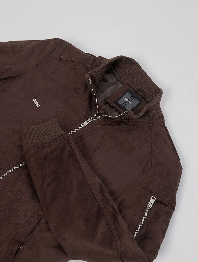 TIKUS BOMBER JACKET IN BROWN