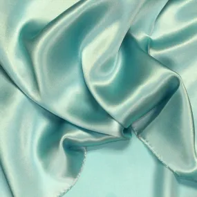 Turquoise Blue Silk Charmeuse Fabric