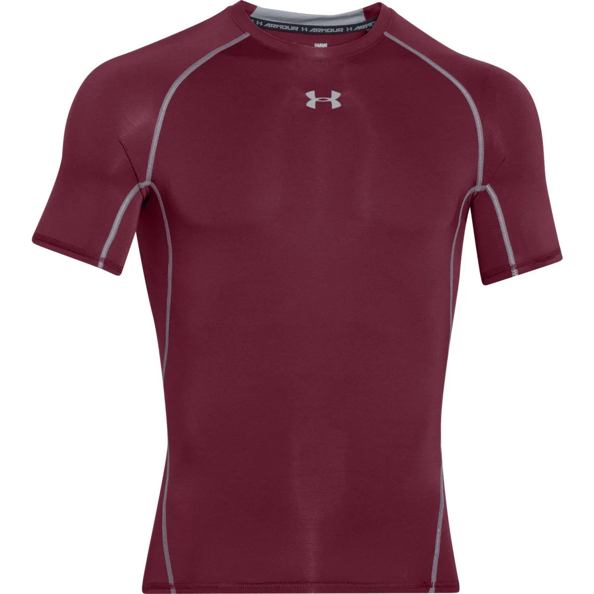 Under Armour Men's Burgundy HeatGear Armour S/S Compression Shirt