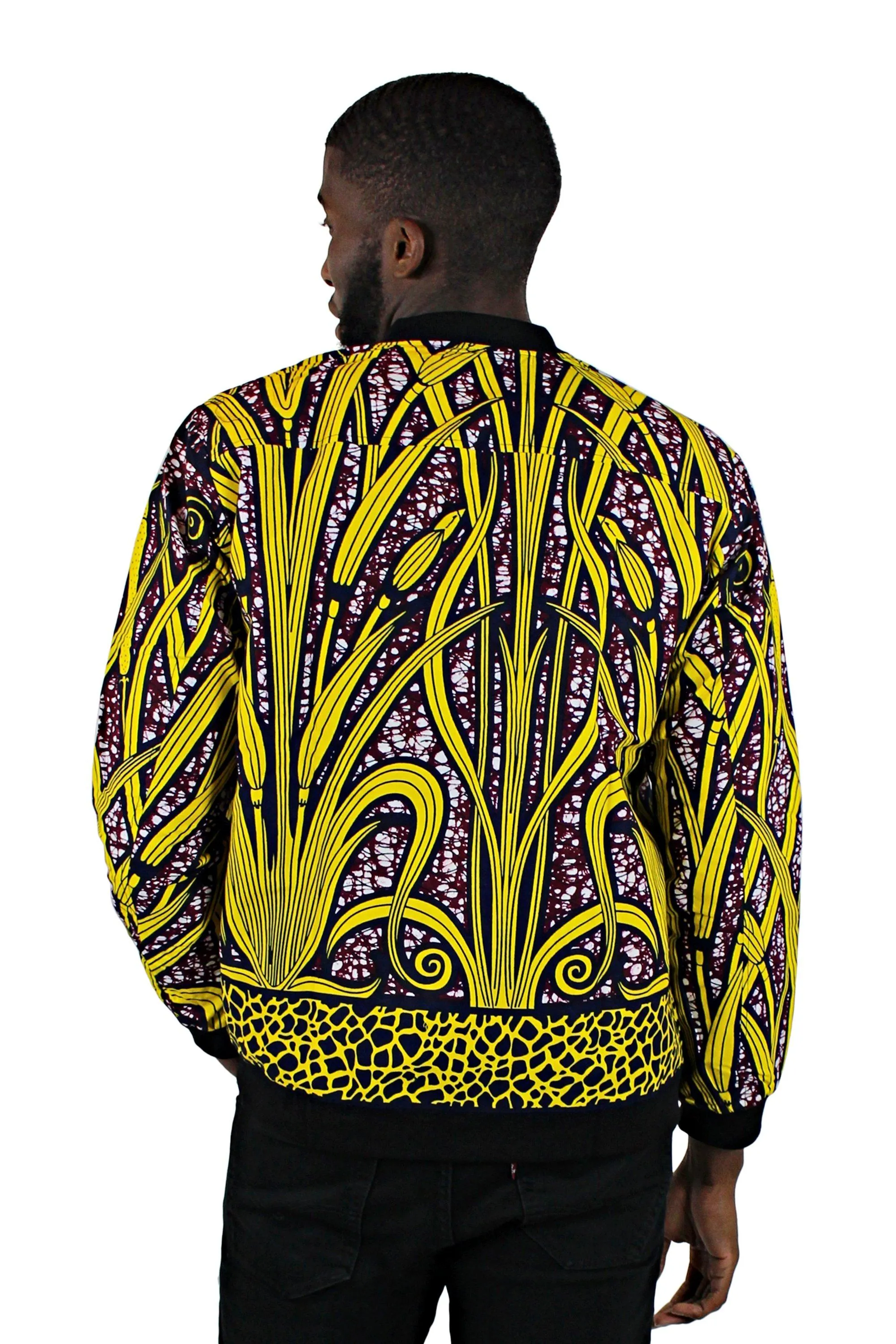 Unisex African Print Bomber Jacket