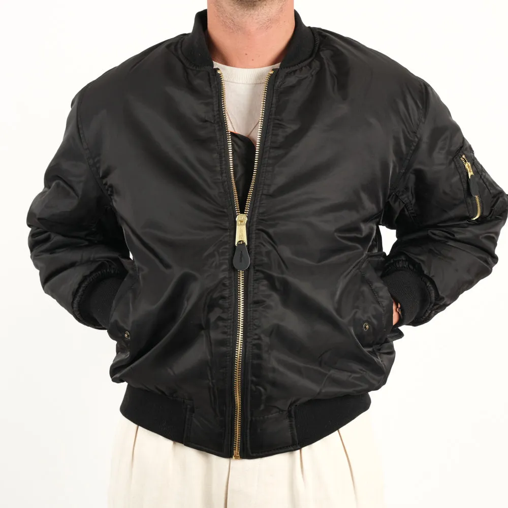 USA BOMBER MA1 BLACK