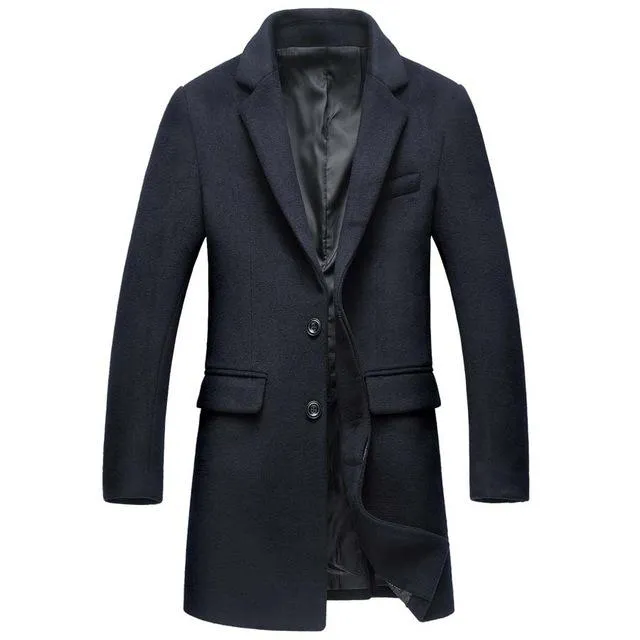 West Louis™ Business-Man Wool Long Coat