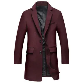 West Louis™ Business-Man Wool Long Coat