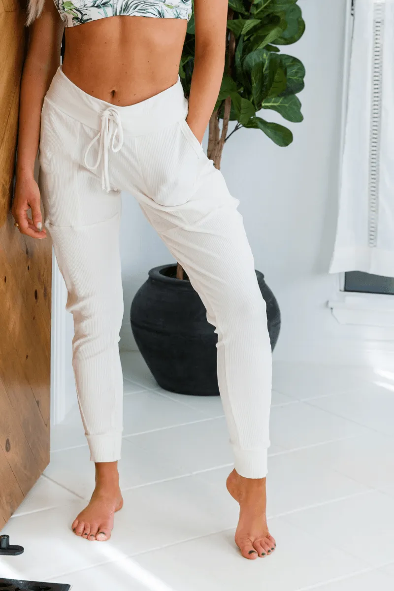 Wild and Free Jogger - Cream