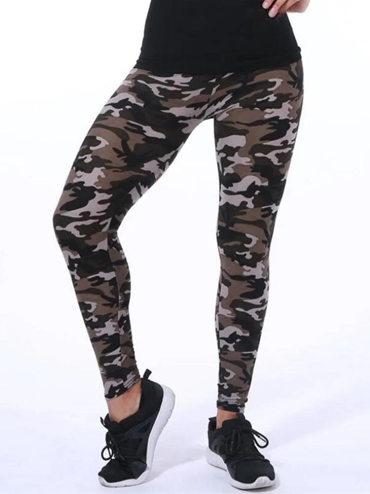 Womens Graffiti Style Slim Stretch Trouser