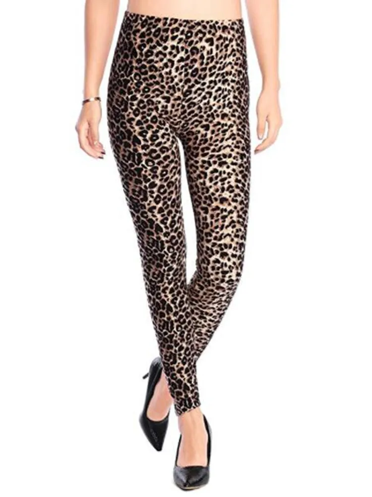 Womens Graffiti Style Slim Stretch Trouser