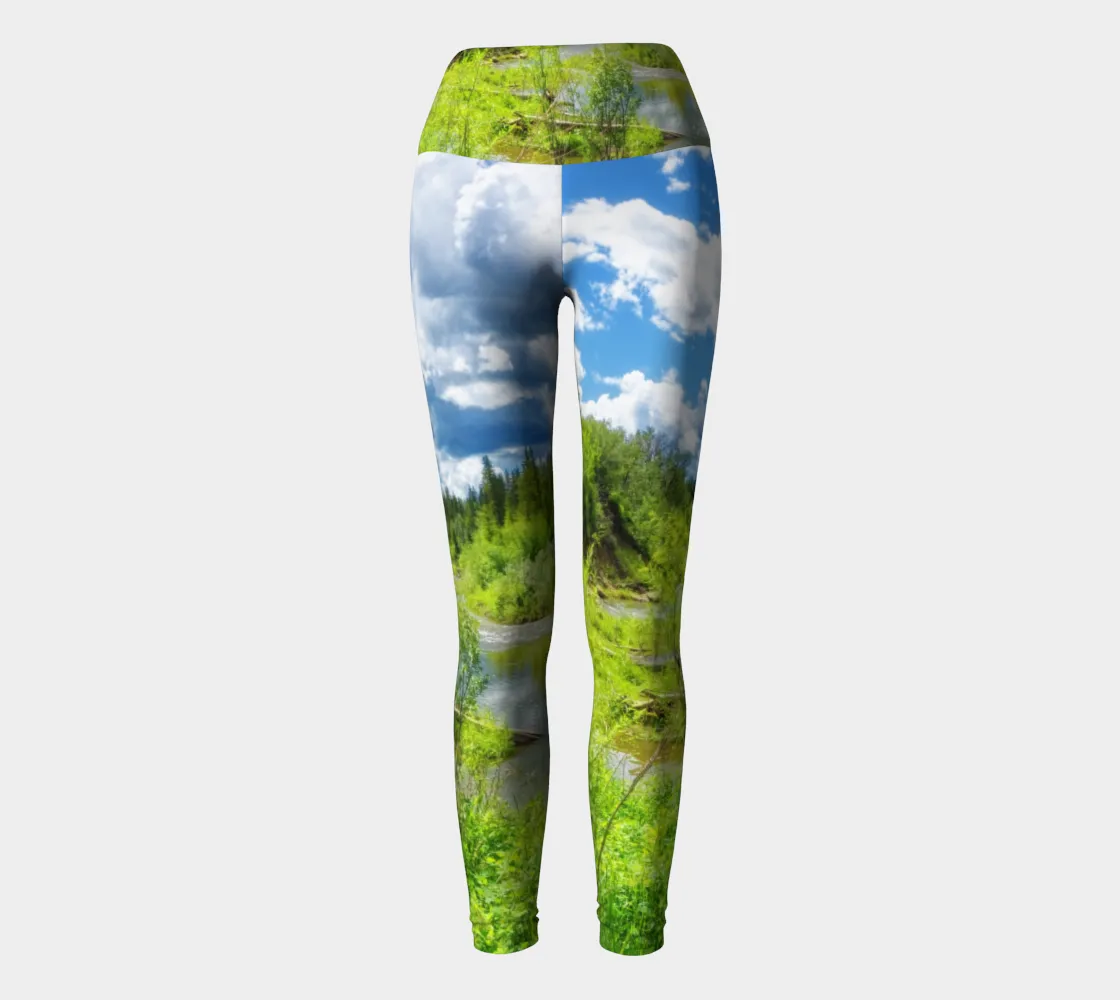 Women's Yoga Leggings - Fish Creek Park Votier's Flats