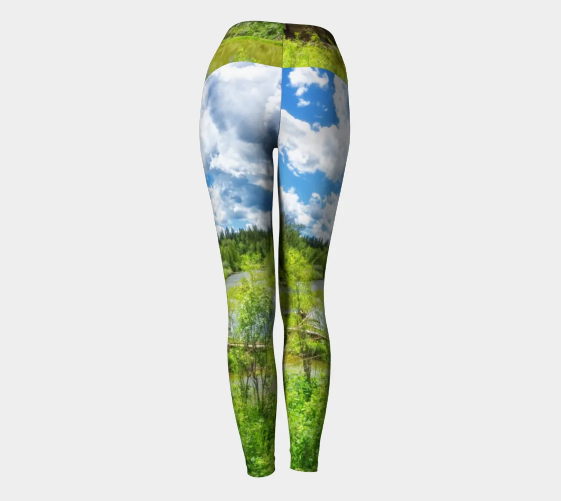 Women's Yoga Leggings - Fish Creek Park Votier's Flats