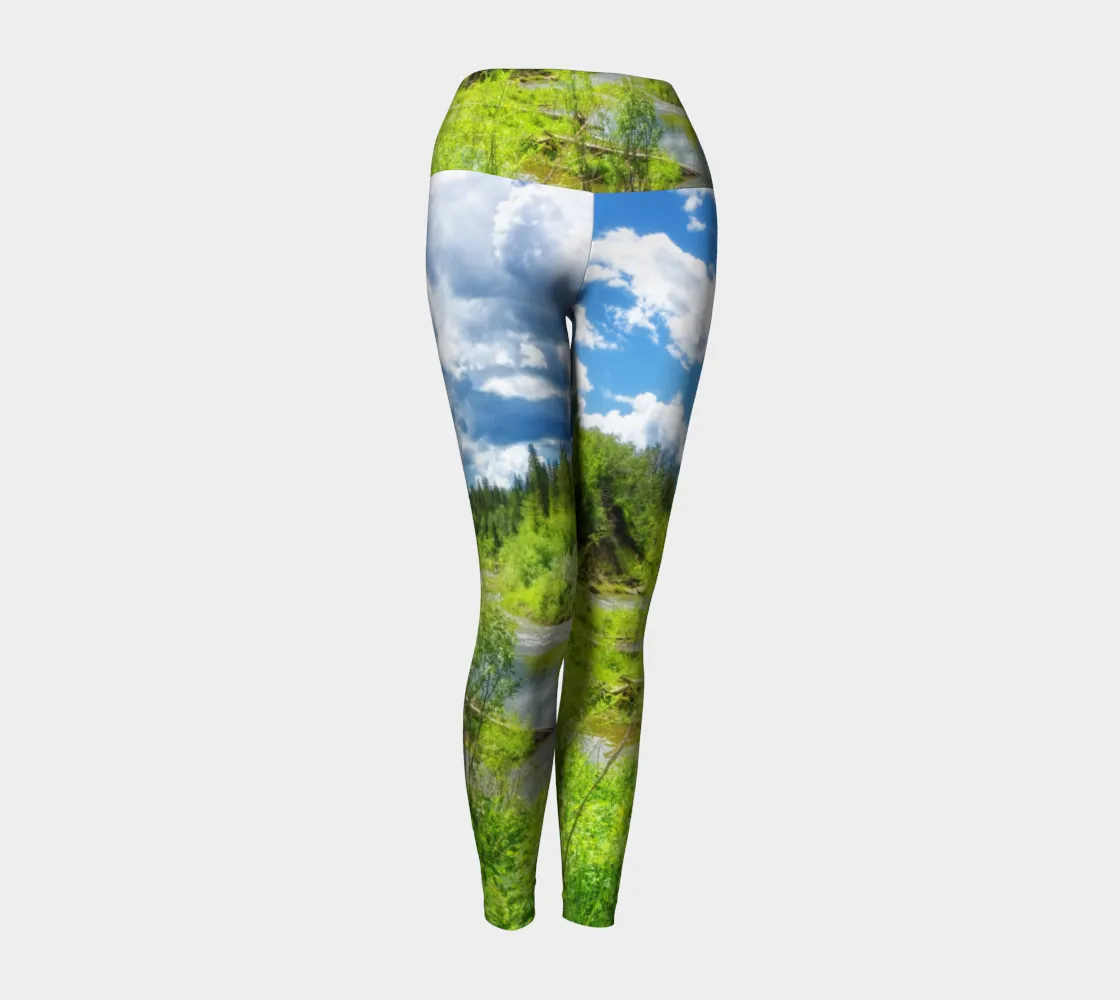 Women's Yoga Leggings - Fish Creek Park Votier's Flats