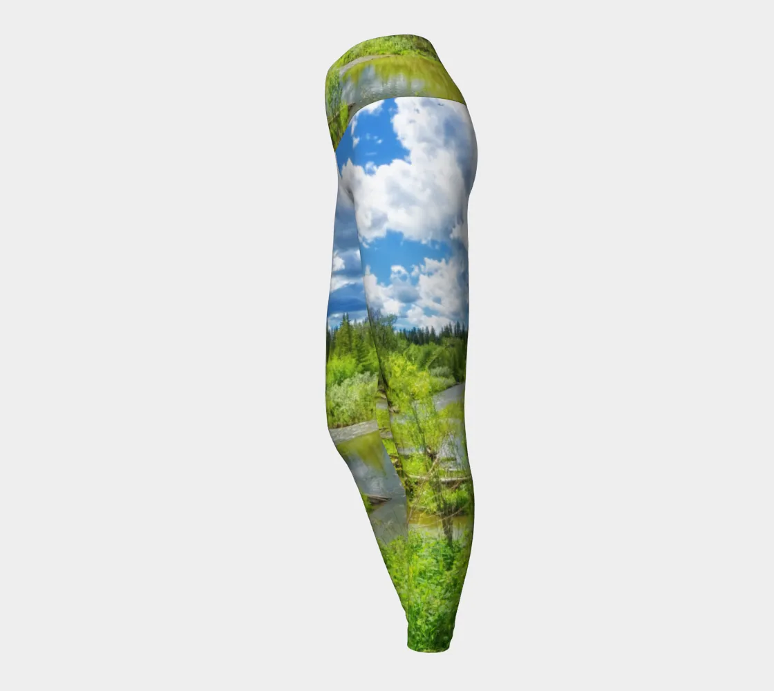 Women's Yoga Leggings - Fish Creek Park Votier's Flats